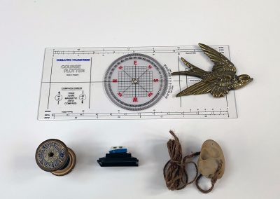 'Charting my own course', found objects, variable size