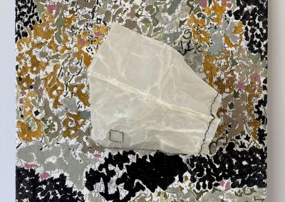 'Flowlands', 40x30cm, mixed media on canvas