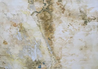 Against the wall Watercolour on canvas 120x100cm