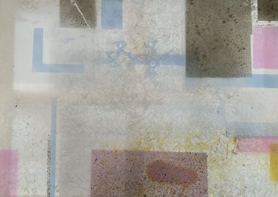 Without a trace 80x100cm Watercolour on shoji screen