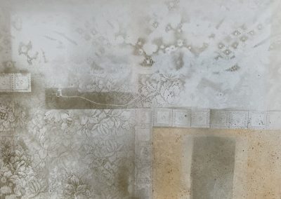 From series Without a trace 80x100cm watercolour on shoji screen