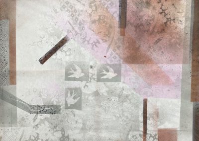 Without a Trace watercolour on shoji 92x128cm